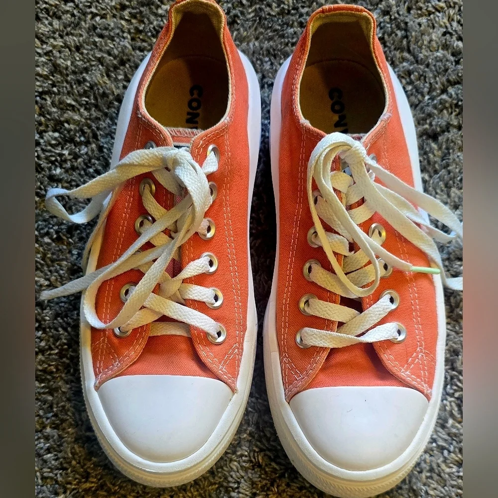 Converse All Star CTAS Move OX Womens Platform Sneakers Size 7 Bright Madder - Picture 3 of 9